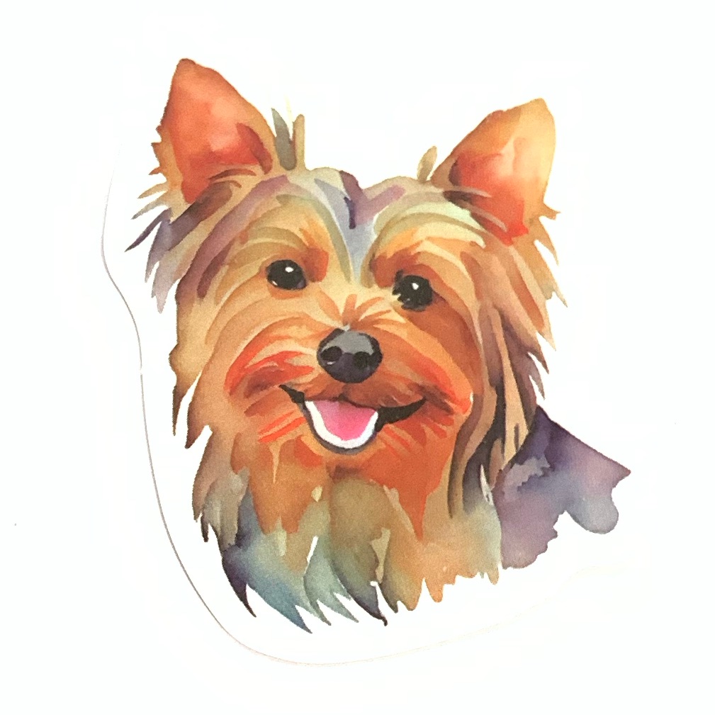 Yorkie Dog Vinyl Sticker